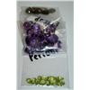 Image 1 : Small bags of Smoky Quartz, Amethyst, & Peridot