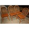 Image 1 : Set of 4 wooden Chairs