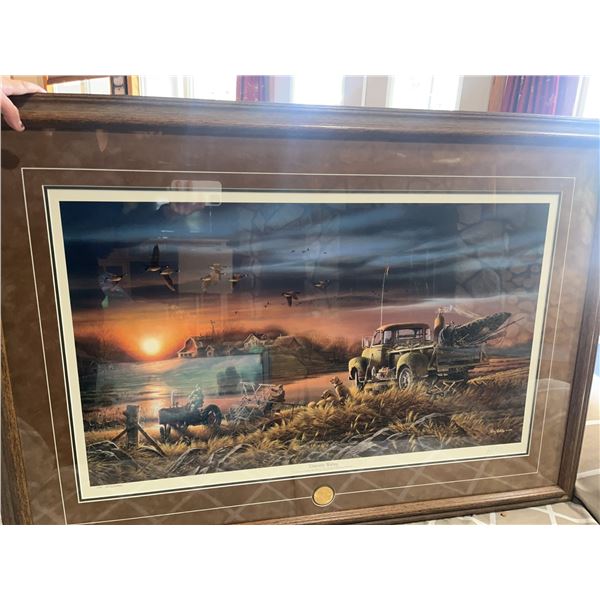 Terry Redlin “Patiently Waiting” 43x30 Print