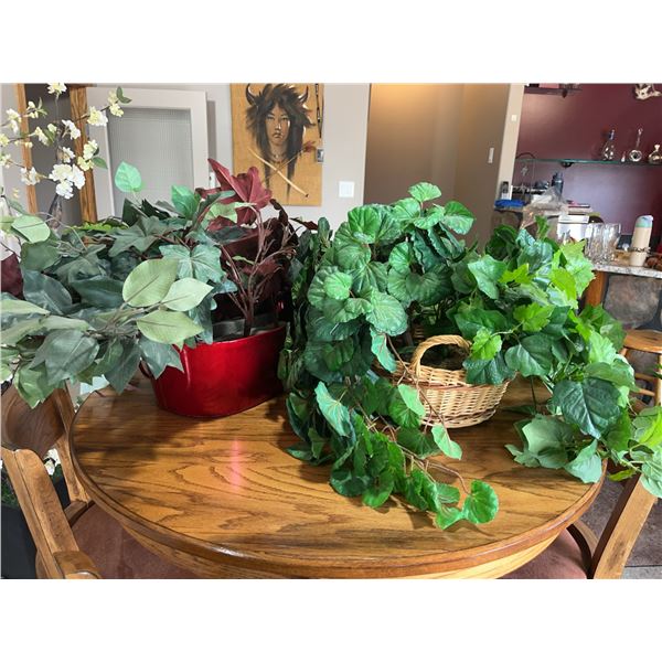 Artificial Potted Plants Lot