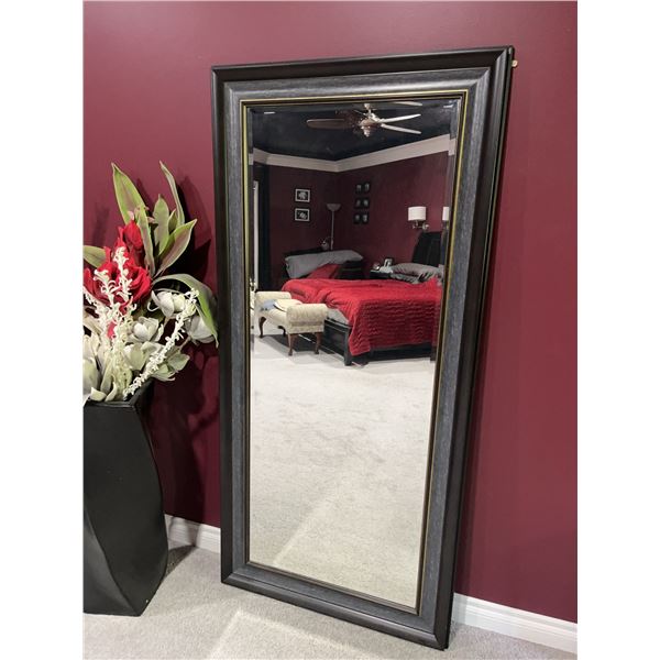 Rectangular Wood Framed Wall Mirror