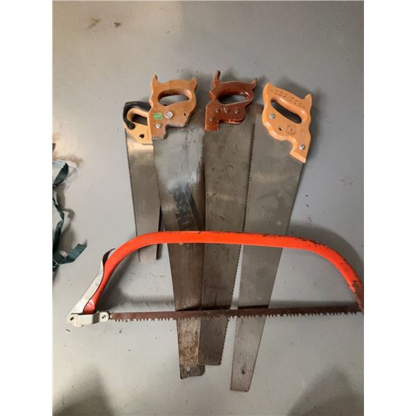 Stanley and Hand Saws, 5 Pieces