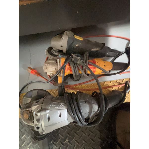 3 Corded Angle Grinders