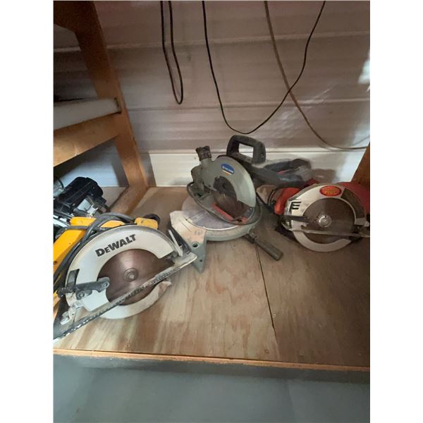 Three Electric Circular Saws Assortment