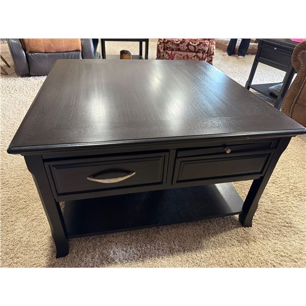 Black Wooden Coffee Table by Ashley Furniture