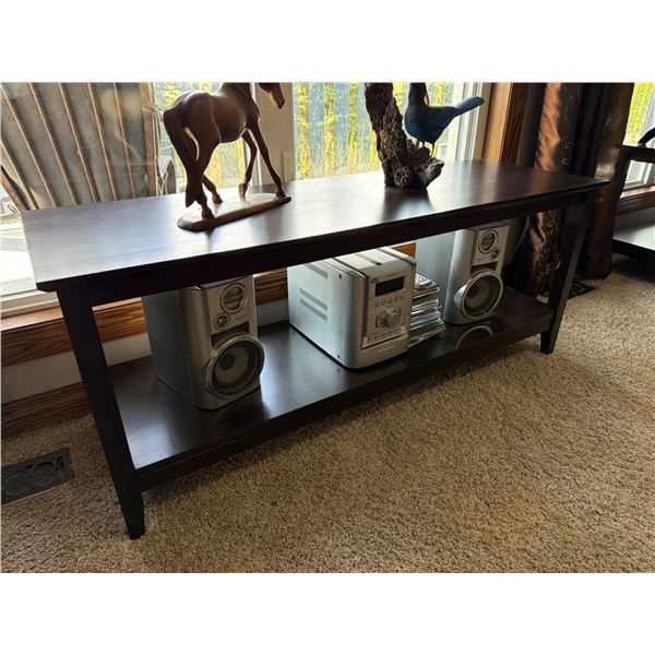 Console Table in Espresso Finish