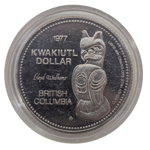 1977 British Columbia Kwakiutl Trade Dollar