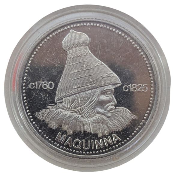 1977 British Columbia Nootka Trade Dollar