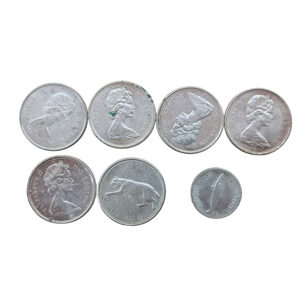 Lot of 1967 Canadian Confederation Centennial Silver Coins
