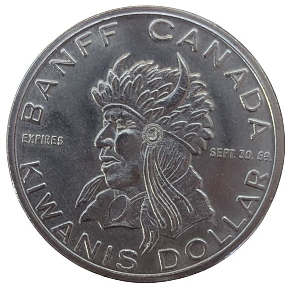 1969 Banff, Alberta Kiwanis Trade Dollar