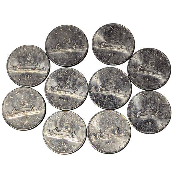 Lot of Assorted Canadian Voyageur Dollars