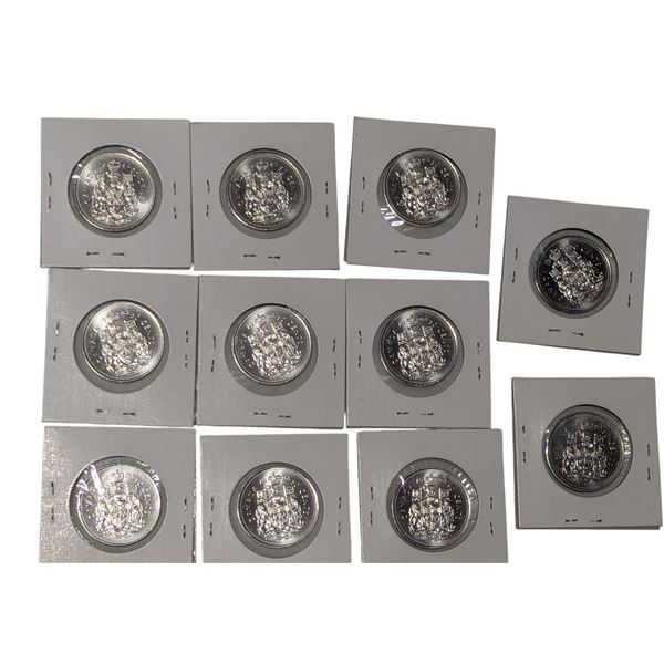 Lot of Assorted Canadian Coat of Arms Half Dollars