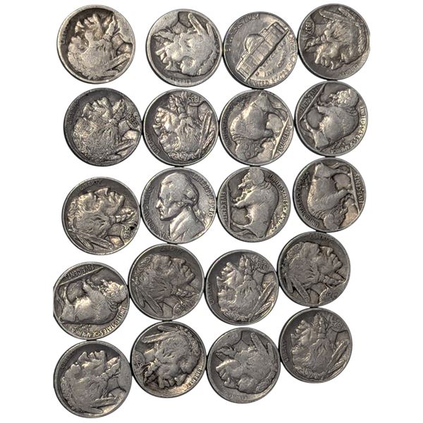 Lot of United States Buffalo Nickels