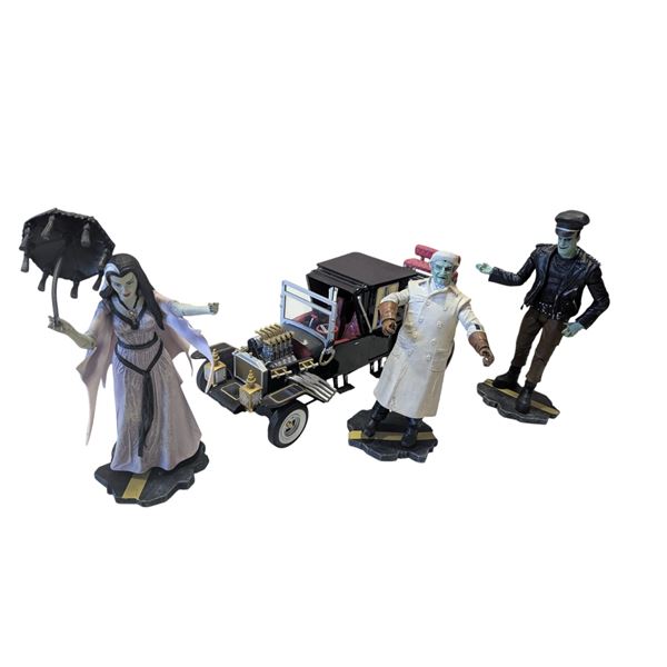 Diamond Select Toys The Munsters Action Figure Set w/ The Koach Car