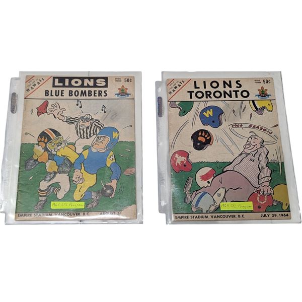 2 1964 CFL Programs