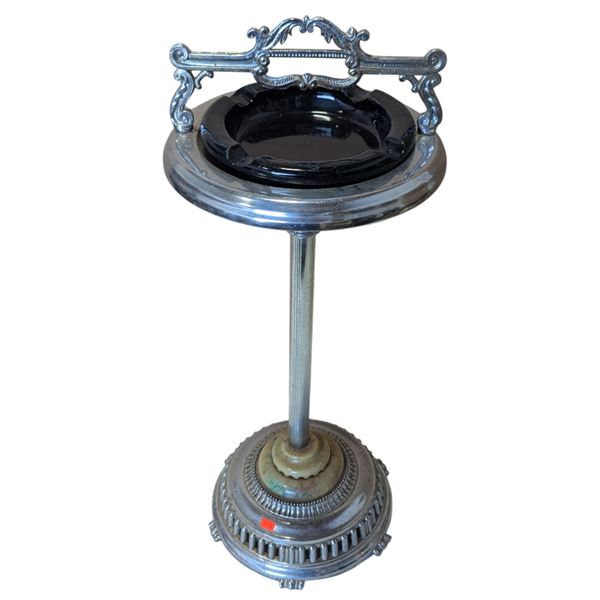 Art Deco Chrome Ashtray Stand