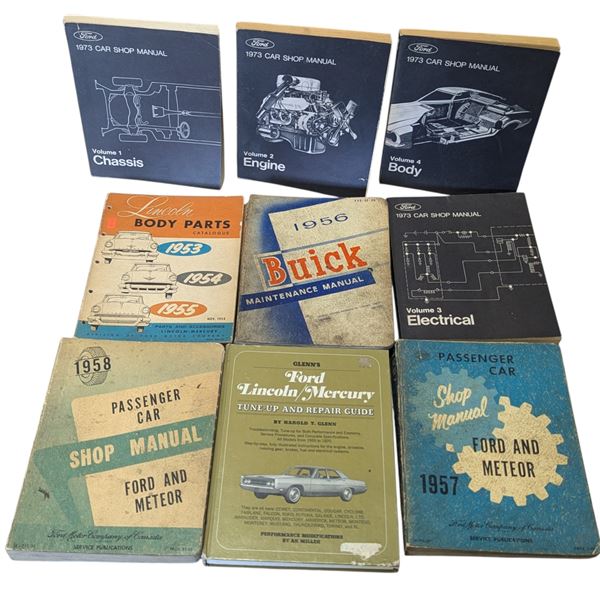 Lot of VTG Automobile Shop Manuals