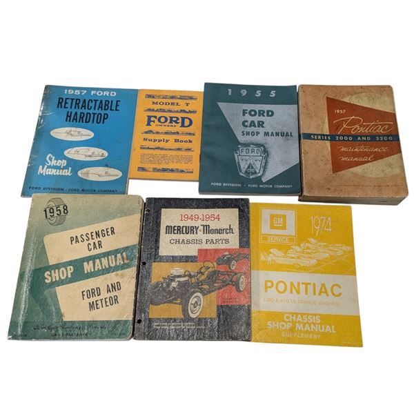 Lot of VTG Automobile Shop Manuals