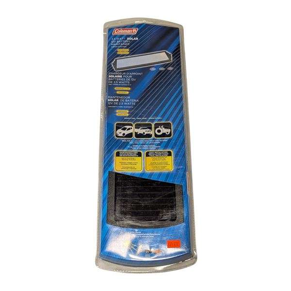 Coleman 2.5 Watt Solar 12V Battery Maintainer