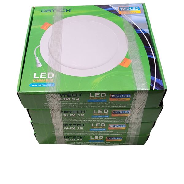 Lot of Ortech Slim 12 Dimmable LED Lights