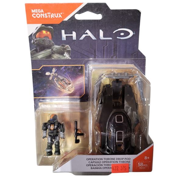 Sealed Mega Construx Halo Operation Throne Drop Pod