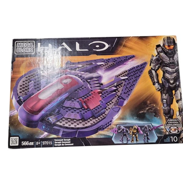 (Open Box But Complete) Mega Bloks Halo Covenant Seraph Building Set
