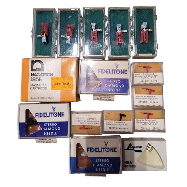 Lot of NOS Replacement Needles/Styluses & Cartridges