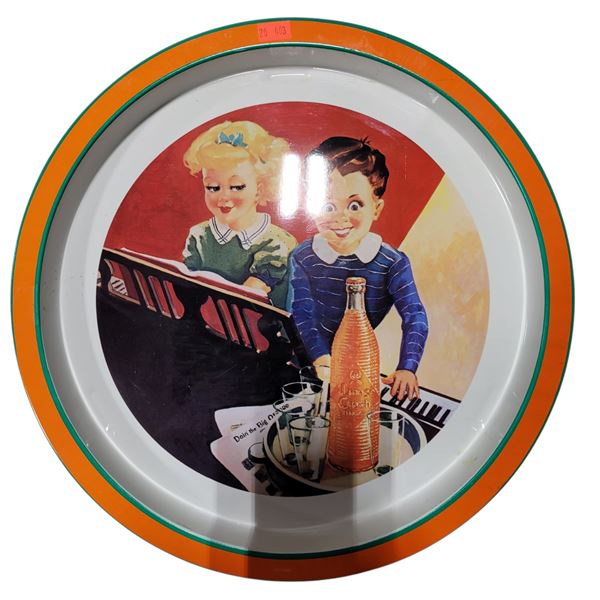 VTG Orange Crush Serving Tray
