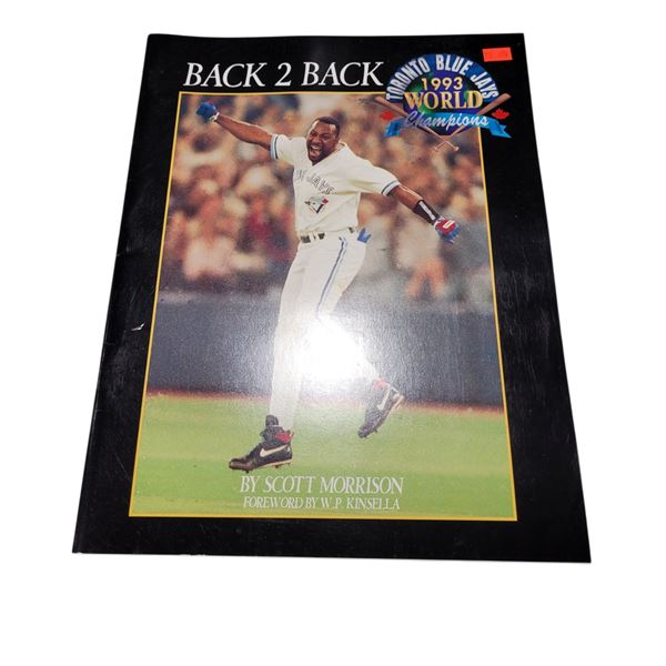 Back 2 Back Toronto Blue Jays 1993 World Champions Book
