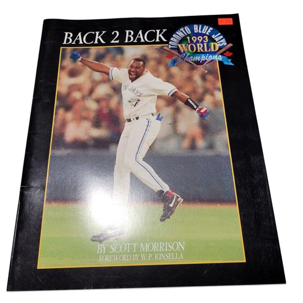 Back 2 Back Toronto Blue Jays 1993 World Champions Book