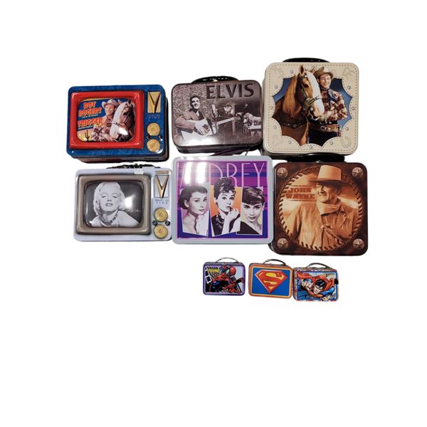 Lot of Collectible Tins & Mini Lunch Boxes