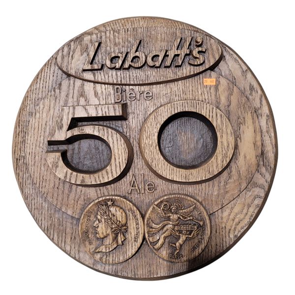 Wooden Labatt's Beer Sign