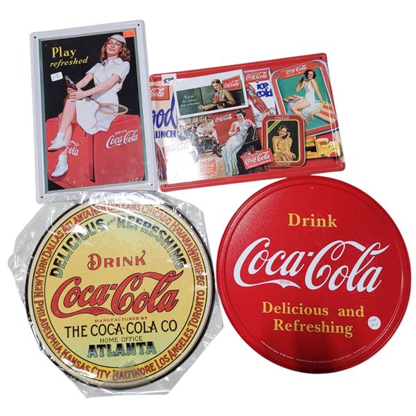 4 Coca-Cola Advertising Signs