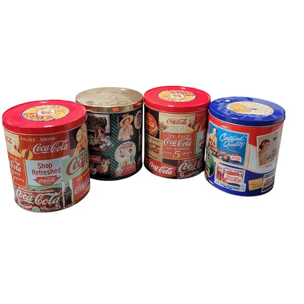 4 Coke Cannisters (Coca-Cola & Pepsi-Cola)