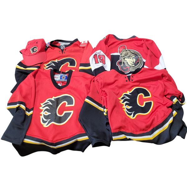 Lot of Hockey Jerseys (Calgary Flames & Ottawa Senators)