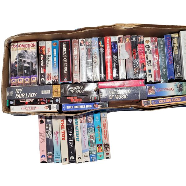 Lot of Assorted VHSs
