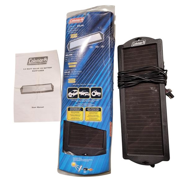 Coleman 2.5 Watt Solar 12 V Battery Maintainer