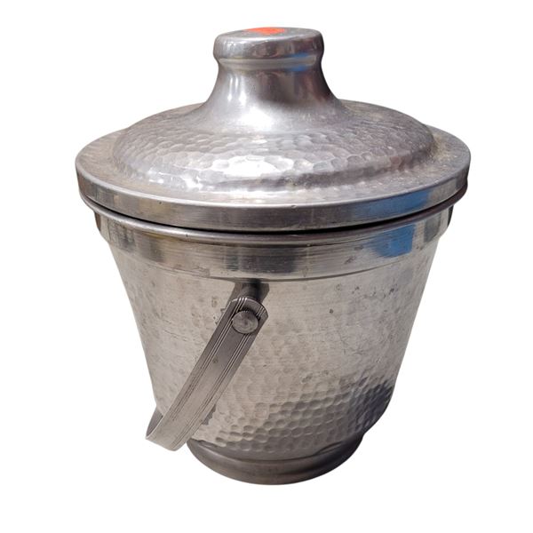 Hammered Metal Ice Bucket