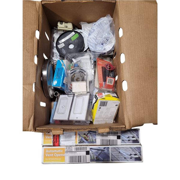 Hardware Lot w/ Light Switch Plates, Automatic Vent Opener, & More