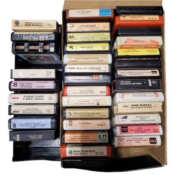 Lot of Assorted VTG 8-Track Music Tapes