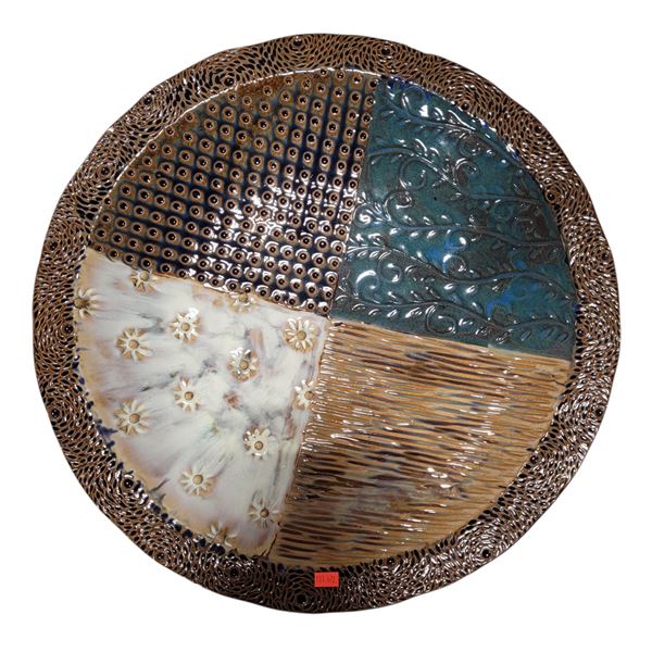 Large Ceramic Art Centerpiece Bowl