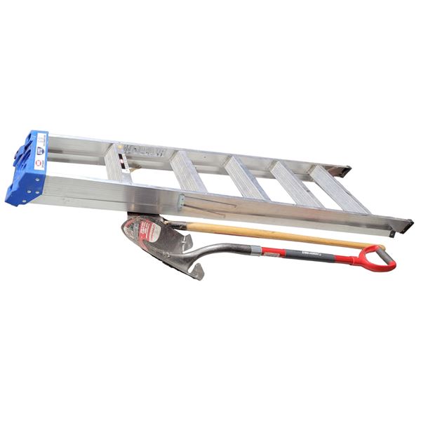 5 Step Ladder, Shovel, & Edger