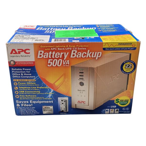 APC Battery Backup 500VA
