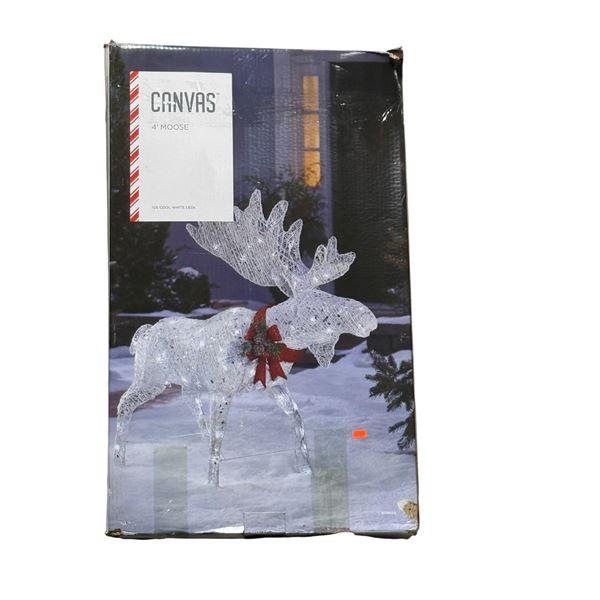 Canvas 4' Moose Decor