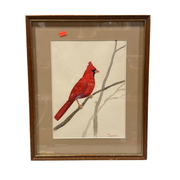 1988 Original Art Messenger Signed Watercolour Painting