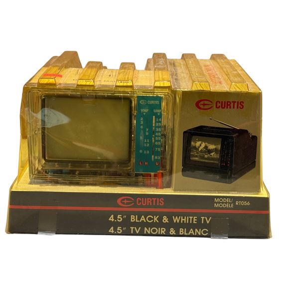 New Old Stock Curtis Transparent Portable TV