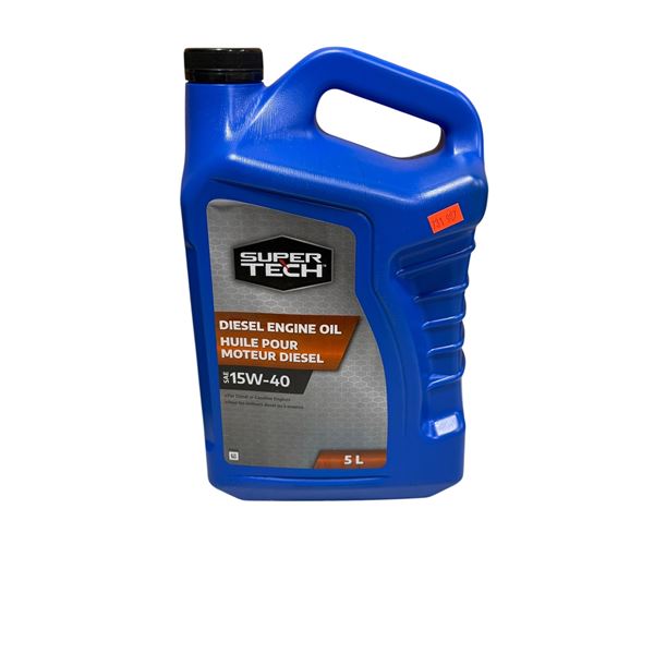 New Super Tech Diesel Engine Oil 15W-40 Jug