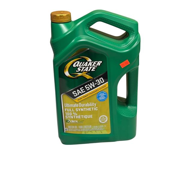 New Quaker State Full Synthetic Oil 5W30 Jug