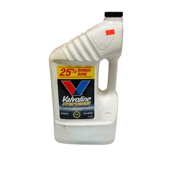 New Valvoline Synthetic Oil 10W-30 Jug
