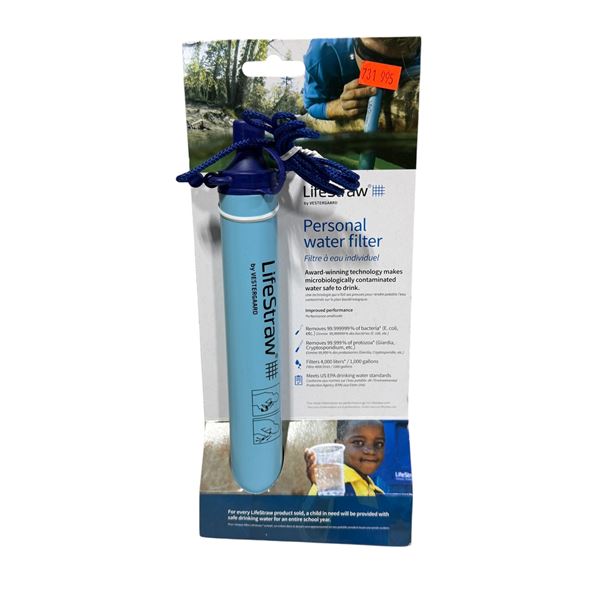 New Lifesaver Personal Water Filter